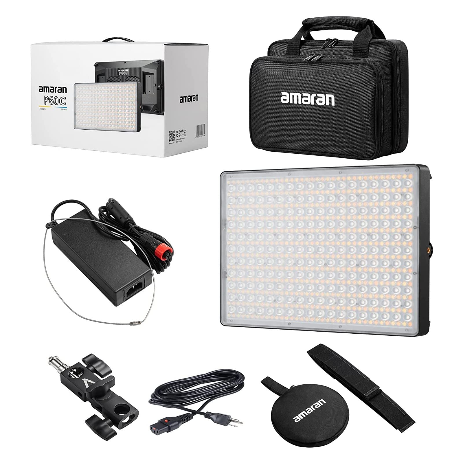 Amazon | Aputure Amaran P60C 2.8m ライト スタンド キット付き、60W