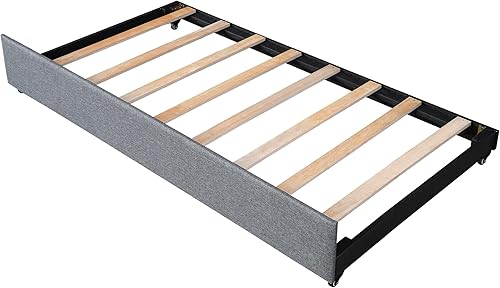 Miniatura 83 de SOFTSEA Cama de plataforma tapizada tamaño Queen con cajón de almacenamiento, marco de cama tapizado con cabecera con respaldo de alas, soporte de