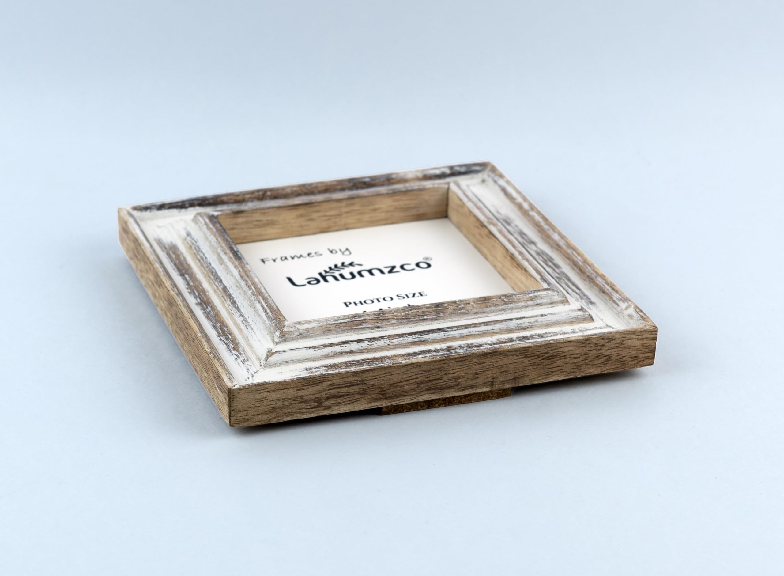 Moldura De Madeira Rustica Lahumzco 12x18 Cm - Cinza Envelhecido