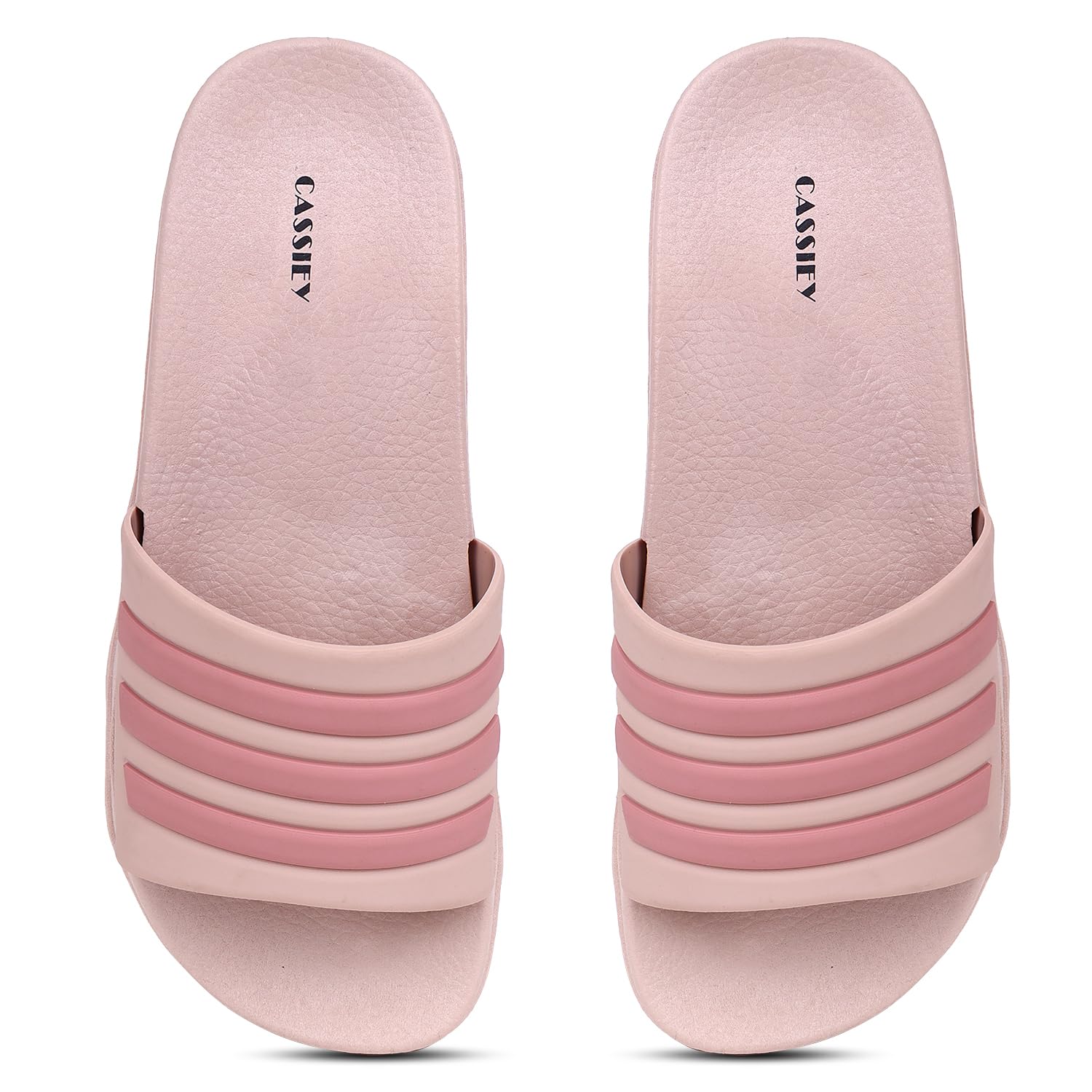 CASSIEY Daily Use Stripes Design Slippers For Women/Home Slippers/All day wear- Pink (B0D5Z6675D) Amazon Price History, Amazon Price Tracker