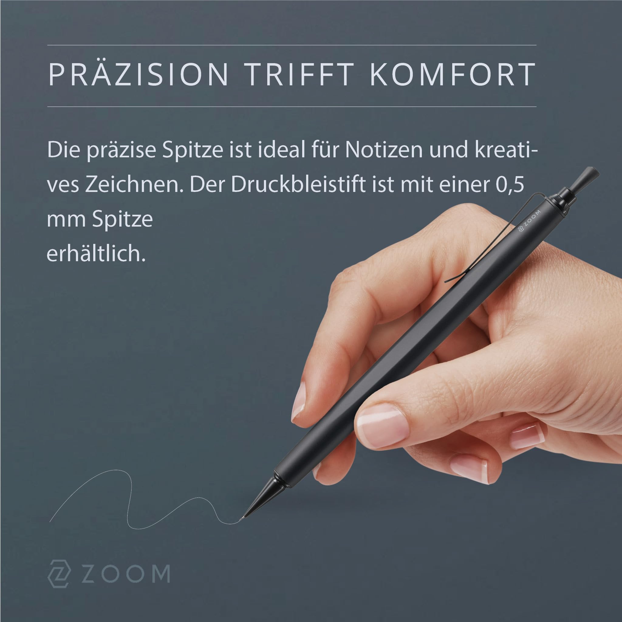 ZOOM SH-ZL2C18 L2 Mechanical Pencil, 0.02 inch (0.5 mm), Matte