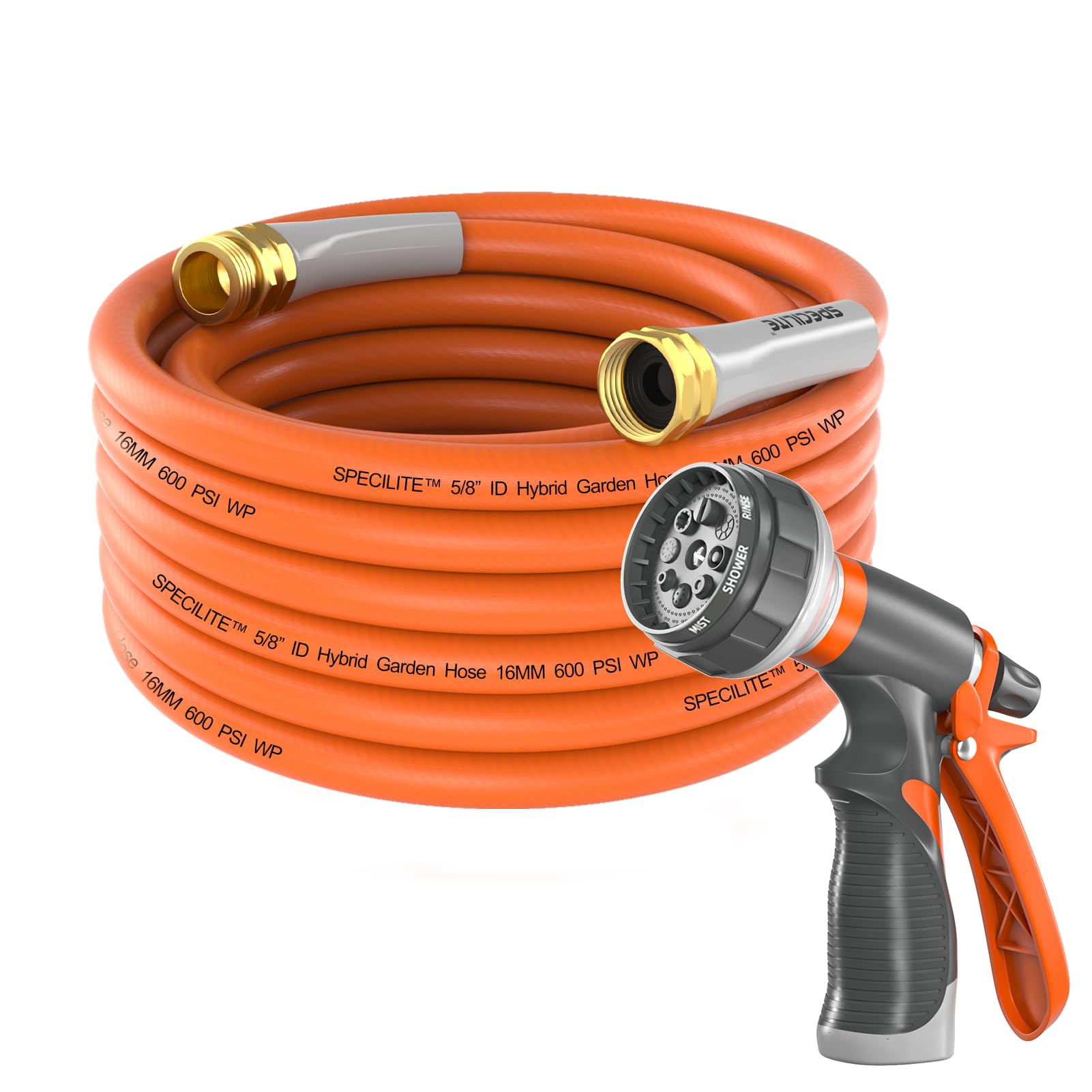 Tuyau d'arrosage léger pour entretien du jardin et lavage de voiture SPECILITE 7,6 m