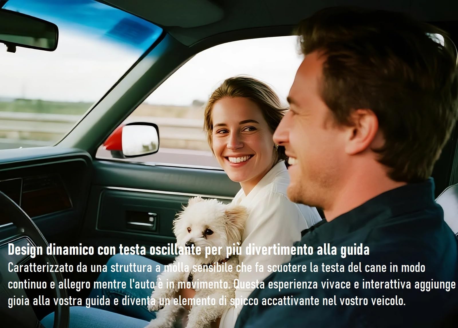 Figura Oscillante Per Auto - Cane Bassotto Con Testa A Molla, Simpatica Decorazione Da Cruscotto