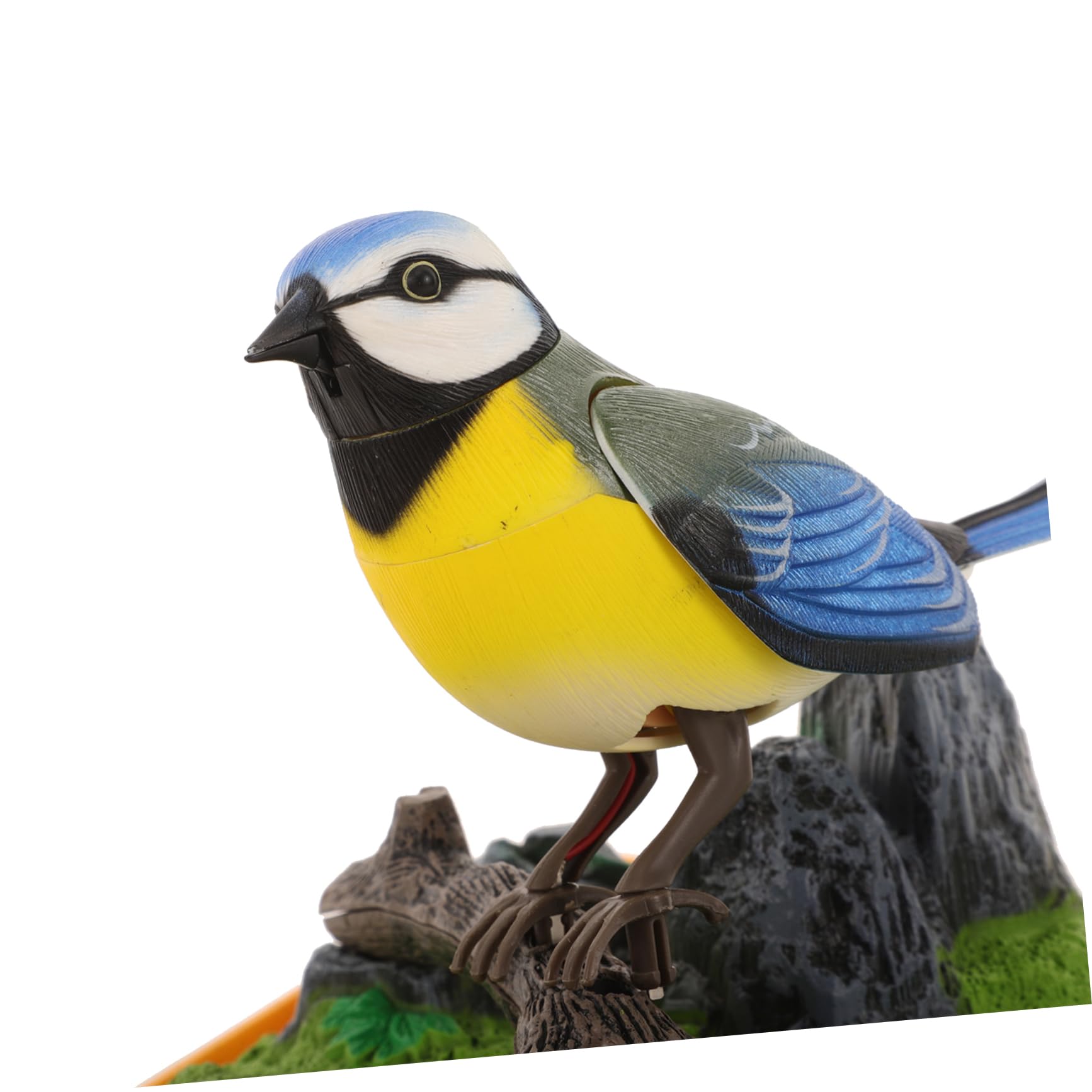 ifundom Juguete de Pájaro Jaula Activado por Sonido Diseño Realista y Portátil Pájaro Cantando y Chirriando Entretenimiento