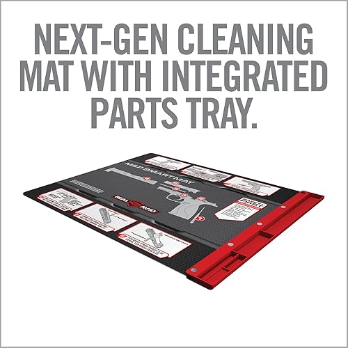 Miniatura 2 de Real Avid Alfombrillas de limpieza inteligentes para pistolas, resistentes al aceite, 19 x 16 pulgadas, con bandeja de piezas magnéticas y guías