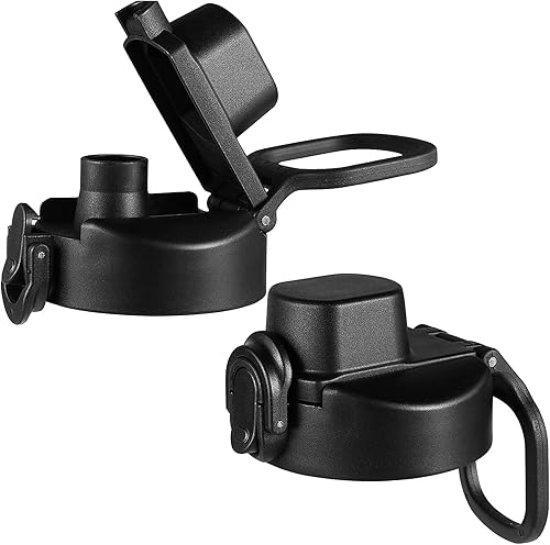 Miniatura 2 de Vmini Tapa compatible con botella de agua deportiva Hydro Flask de boca ancha, asa grande, fácil de llevar, compatible con la mayoría de botellas de