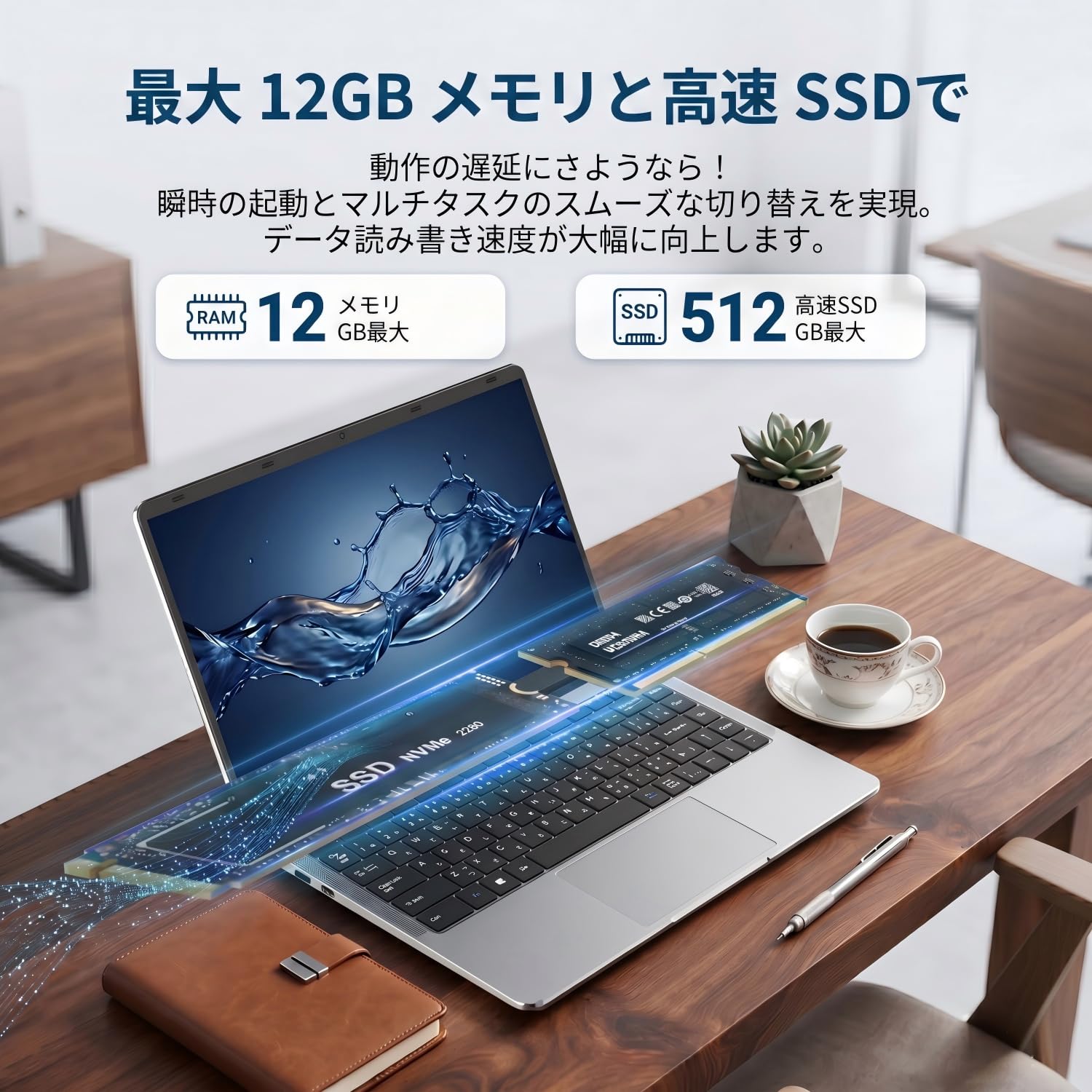 Amazon.co.jp: SOOYA ノートパソコン 14インチ 軽量・薄型 ノートPC 広