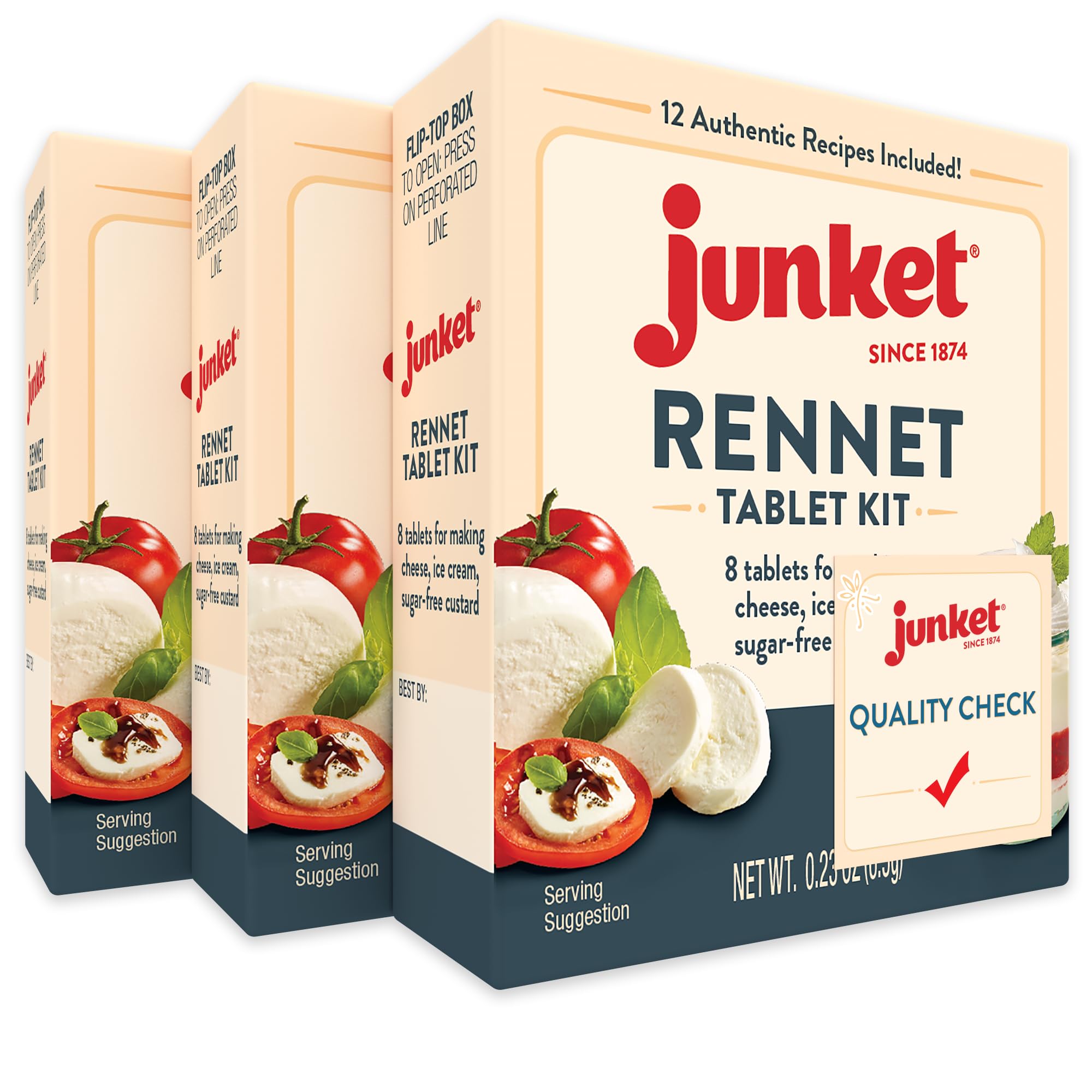 Junket Rennet Tablets 0.23 Oz(Pack of 3)