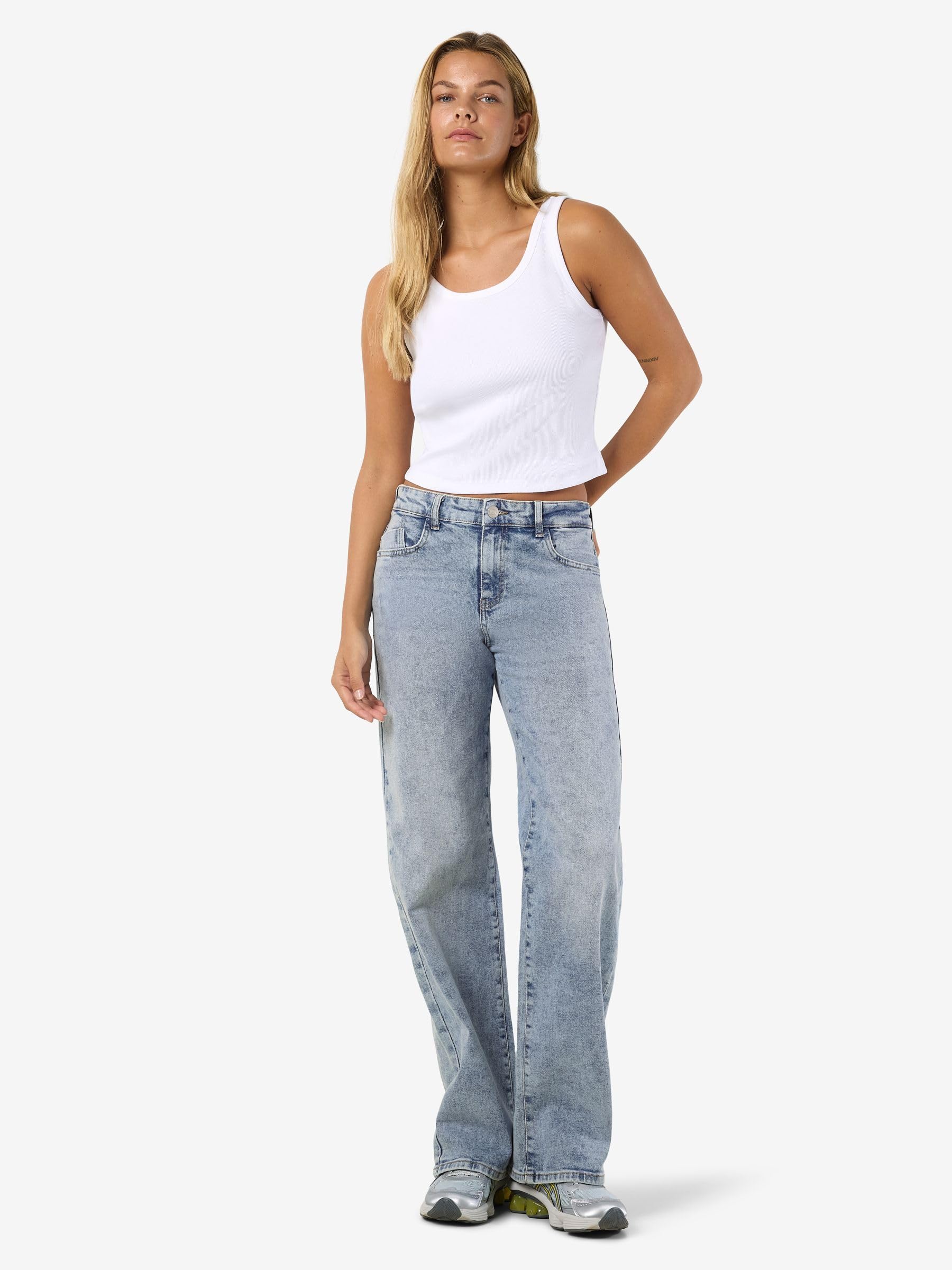 Noisy May - Nmyolanda Nw Wide Jeans Az236lb Noos, Jeans Donna