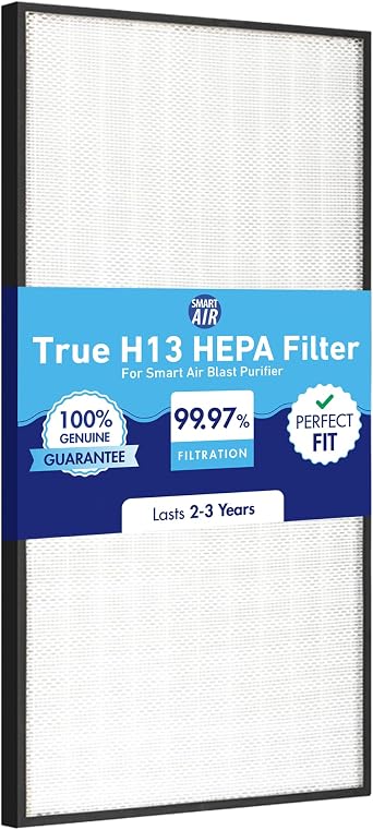 Smart Air aka Smart Health Blast MKII Genuine Replacement HEPA Filter for Air Purifier | High Efficiency 99.97 Percent HEPA Filter for Dust, Smoke & Pollen