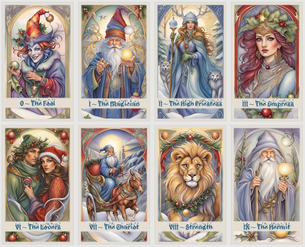 Christmas Tale Tarot Cards Deck – A Magical Winter Journey Through The Arcana