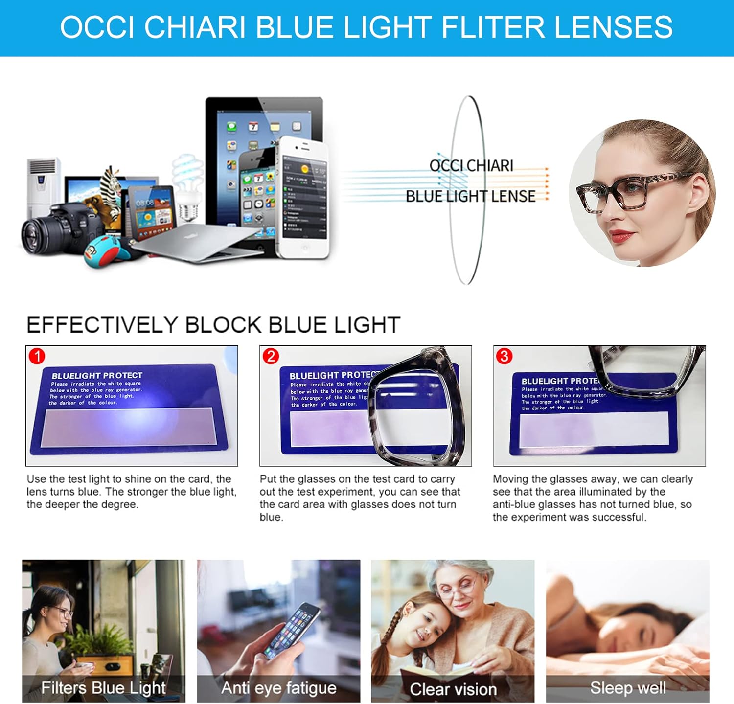 OCCI CHIARI Trendy Bifocal Reading Glasses Women 2.75 Blue Light Blocking Oversized Readers 1.0 1.25 1.5 1.75 2.0 2.25 2.5 2.75 3.0 3.5(Grey,2.75)