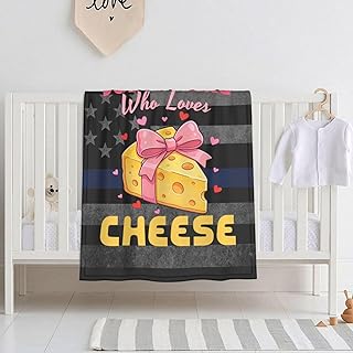 Just A Girl Who Loves Cheese 30x40 Inch Soft Blanket Cozy Stylish Safe for Baby in Comfort
