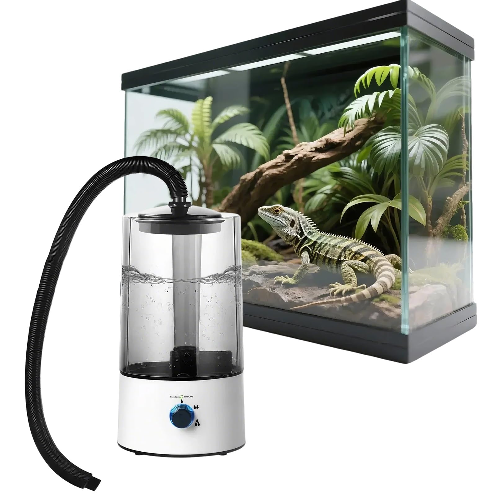 Nebulizzatore per Rettili da 4 Litri con 1 Ugello, Sistema di Nebulizzazione Automatica per Rettili, per Acquari di Rettili
