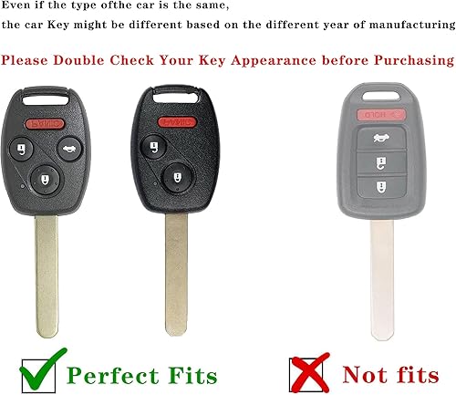 Miniatura 2 de Funda para llavero Honda con cordón para llavero, funda protectora para llave Accord 2003-2012  Civic 2006-2013CR-V 2005-2006Pilot Fit Odyssey