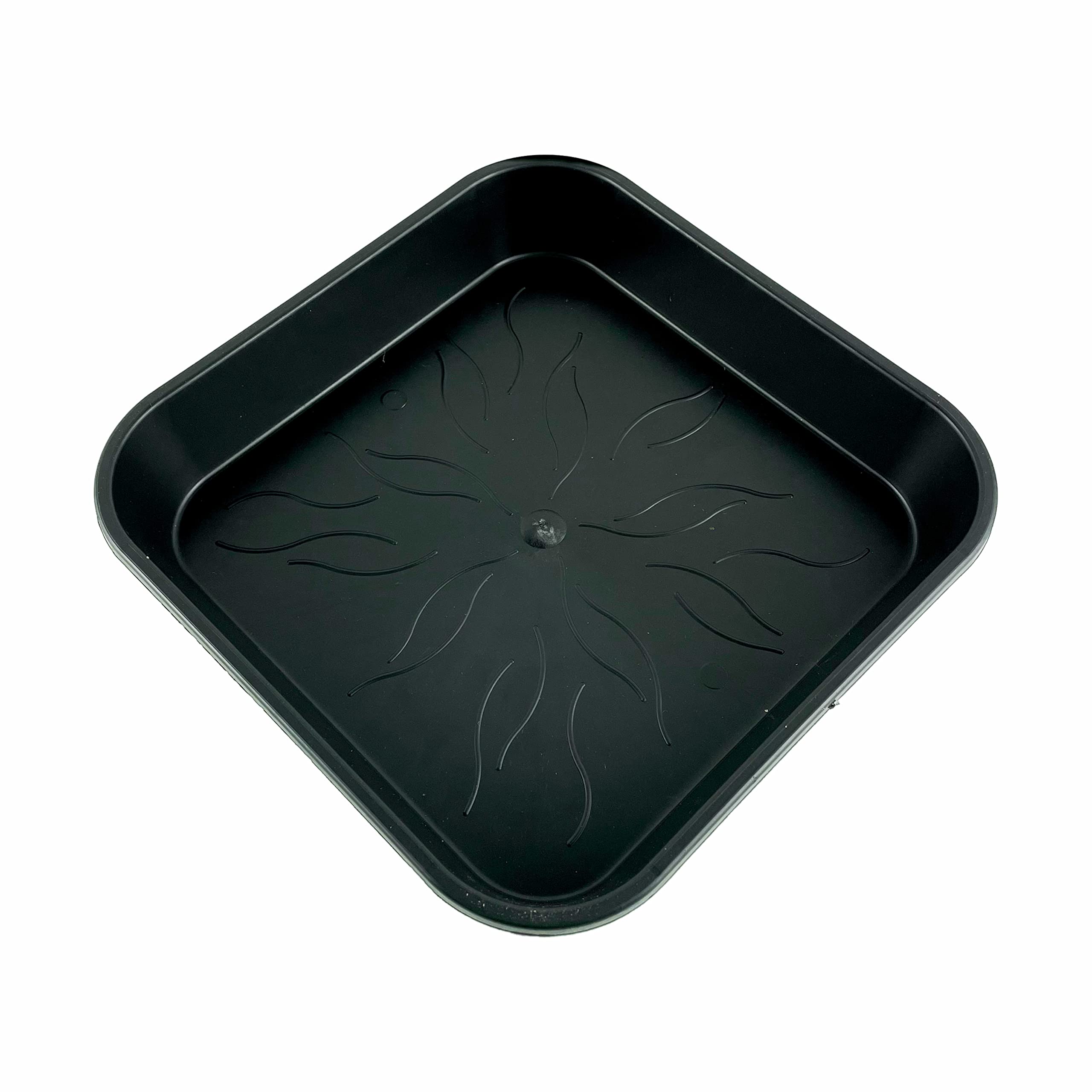 IVORYS-GARDEN Pflanzenuntersetzer – 5 Stück, 25,1x25,1 Cm, Quadratisch Mit Blumenmuster