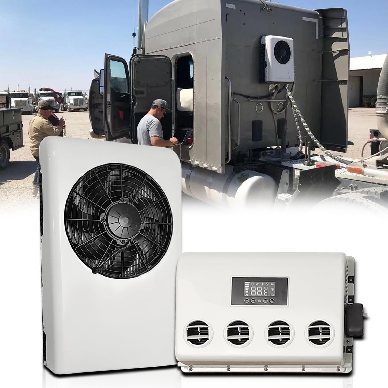 Mieligo 12V Air Conditioner 9500BTU, Mini Split 12 Volt Air