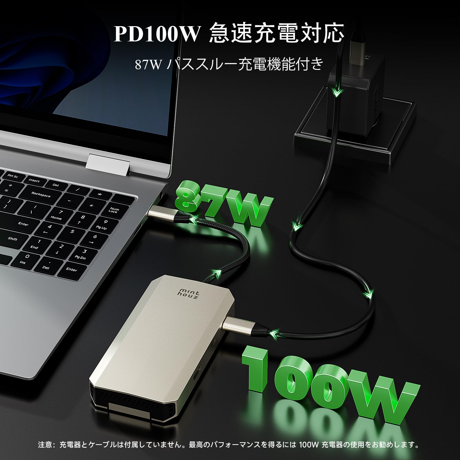 Amazon | Minthouz 8-in-1 M.2 ドッキングステーション 10Gbps M.2 SSD