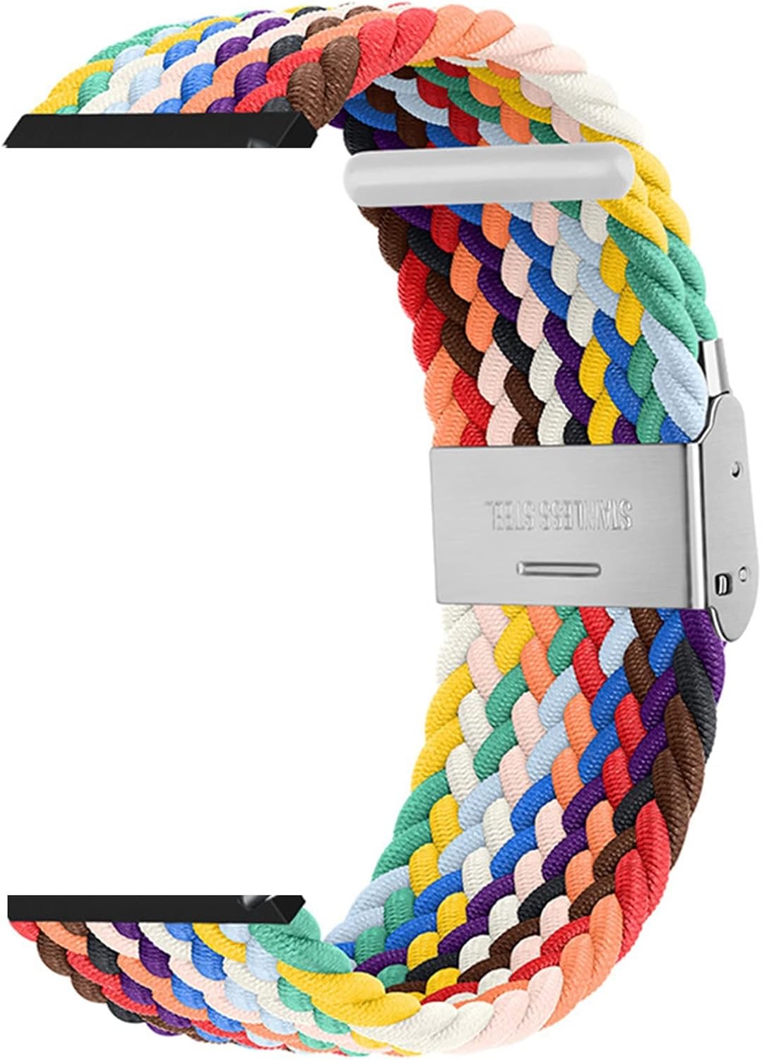 CZKE For Garmin Quickfit Watch Band 26mm Braided Nylon Watch Bands With Elastic Buckle