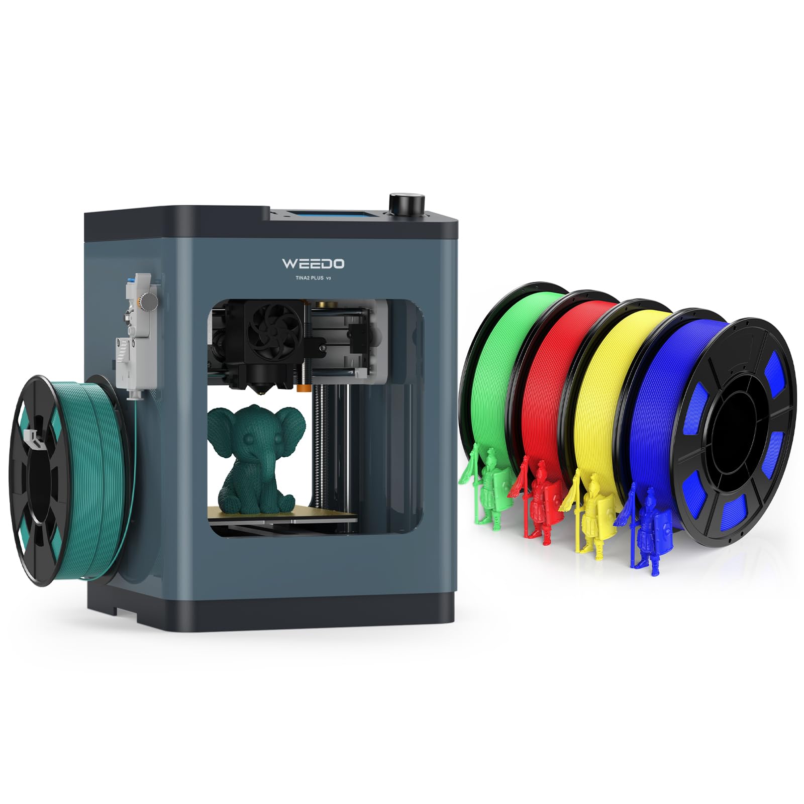 Tina2Plus with PLA Filament 1.75mm Bundle (250g*4)