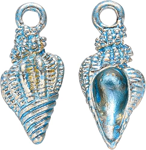 Miniatura 10 de 100 dijes de esmalte de aleación de concha en espiral, dijes de concha de concha rosa, dijes de aleación de esmalte de océano para hacer joyas,