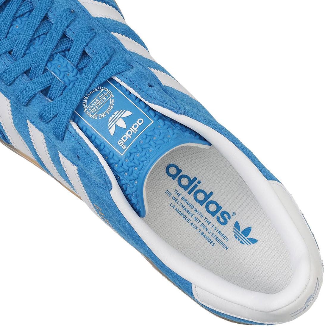 Adidas Gazelle Indoor Mens Sneakers, Blue Bird/Cloud White/Gum, Size 12
