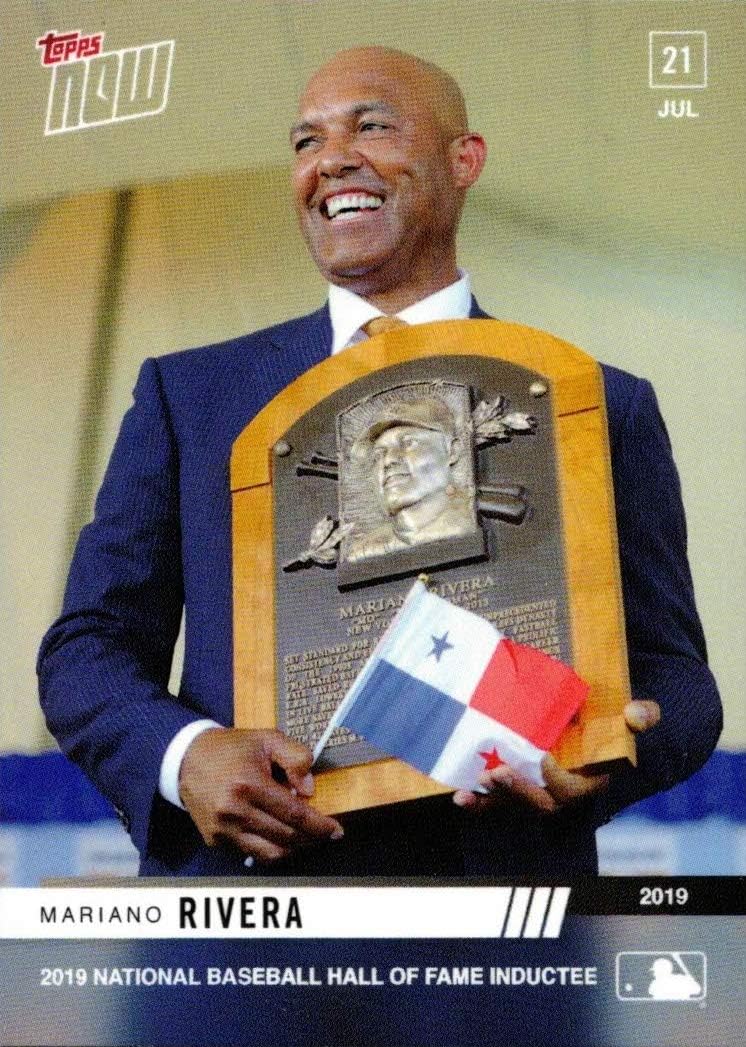 2019 Topps Now #549 Mariano Rivera Baseball Card - Inducted into the Baseball Hall of Fame - Only 1,893 made!