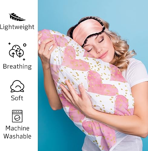 Miniatura 10 de Funda de almohada de satén con cierre de sobre para cabello y piel, funda de almohada de seda tamaño Queen con patrón de hojas tropicales en