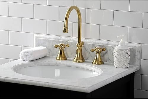 Miniatura 19 de Kingston Brass KS2980AX Governor - Grifo de baño generalizado con ventana emergente de latón, alcance de boquilla de 6-5/16 pulgadas, negro mate