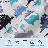 Vista 3 de EZ Moms Paquete de 6 unidades de ropa interior de plástico suave para niños pequeños, funda de pañales reutilizable para bebé, fundas de ropa