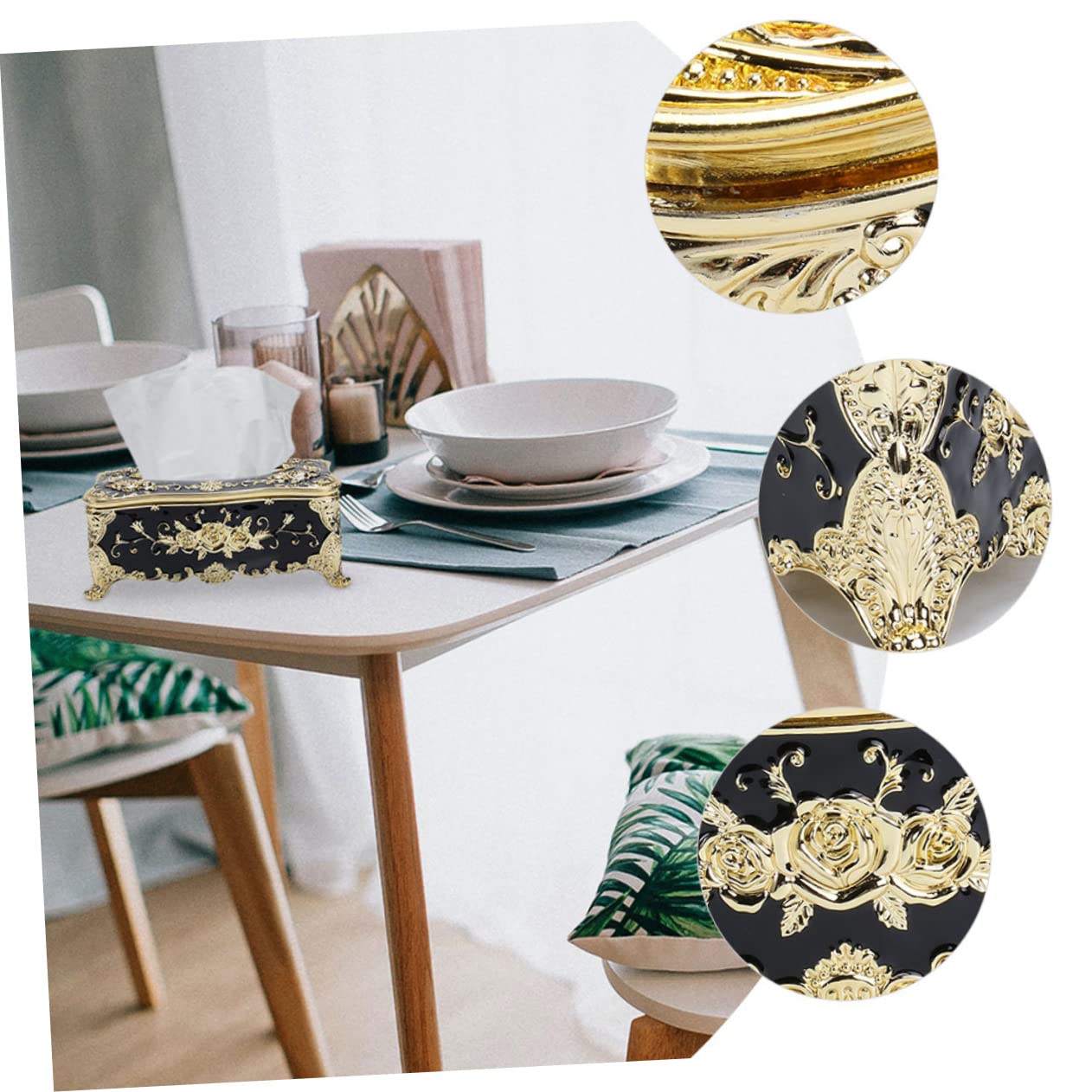 PLAFOPE 2pezzi Scatola Porta Fazzoletti Decorativa Da Contenitore Per Estrazione Carta Organizer Da Tavolo Per Tovaglioli