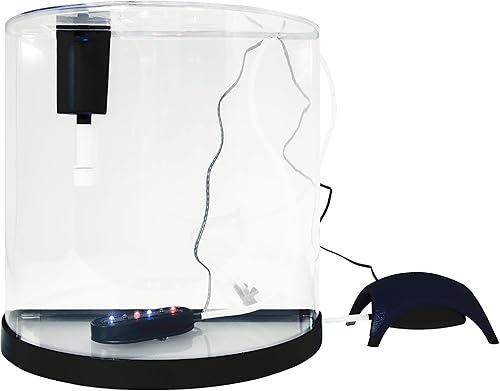Miniatura 3 de Tetra ColorFusion Half-Moon Shape with Bubbler and Color-Changing Light Disc Aquarium Kit