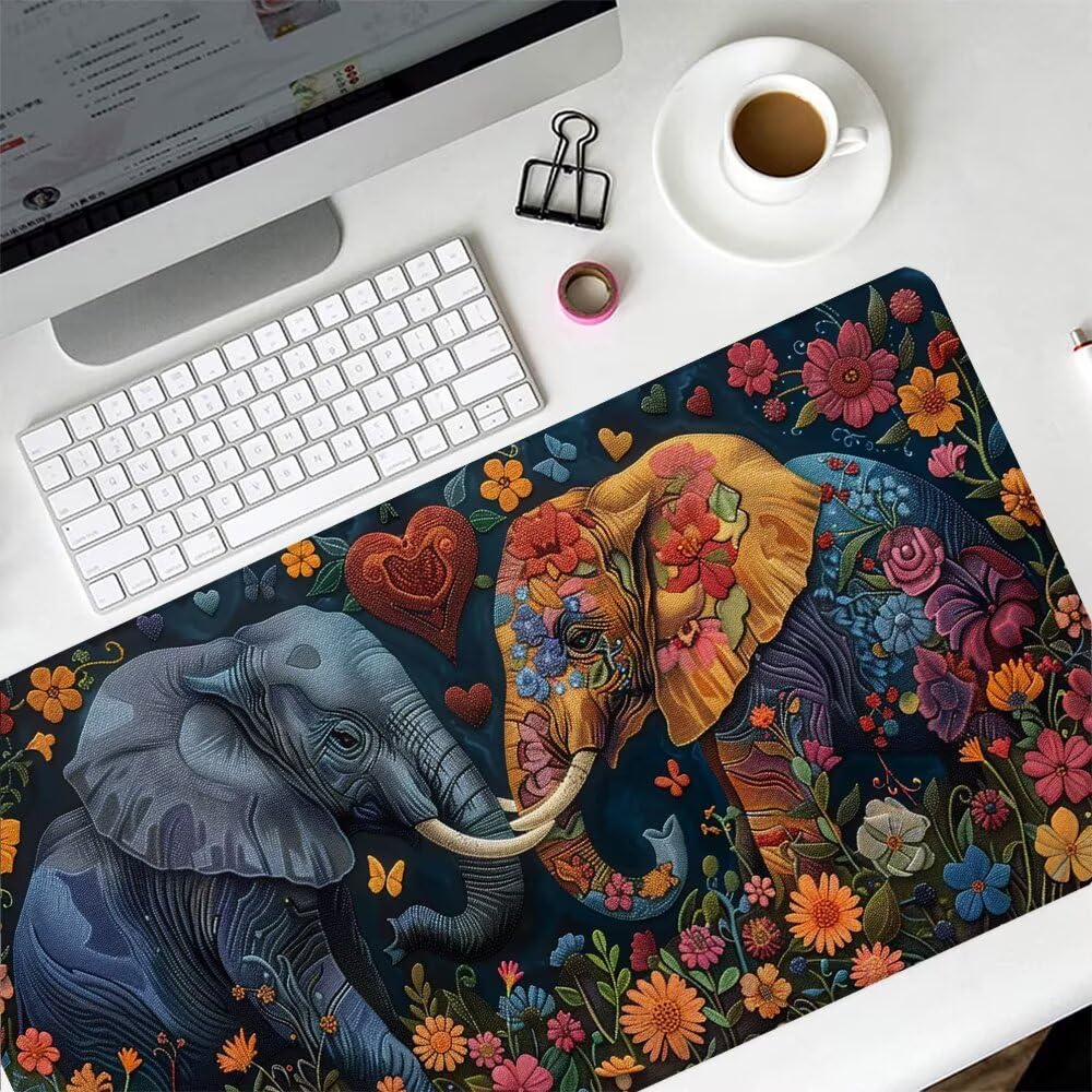 Alfombrilla Ratón XXL 900x400x3mm Mouse Pad Elefante 7-R91I5
