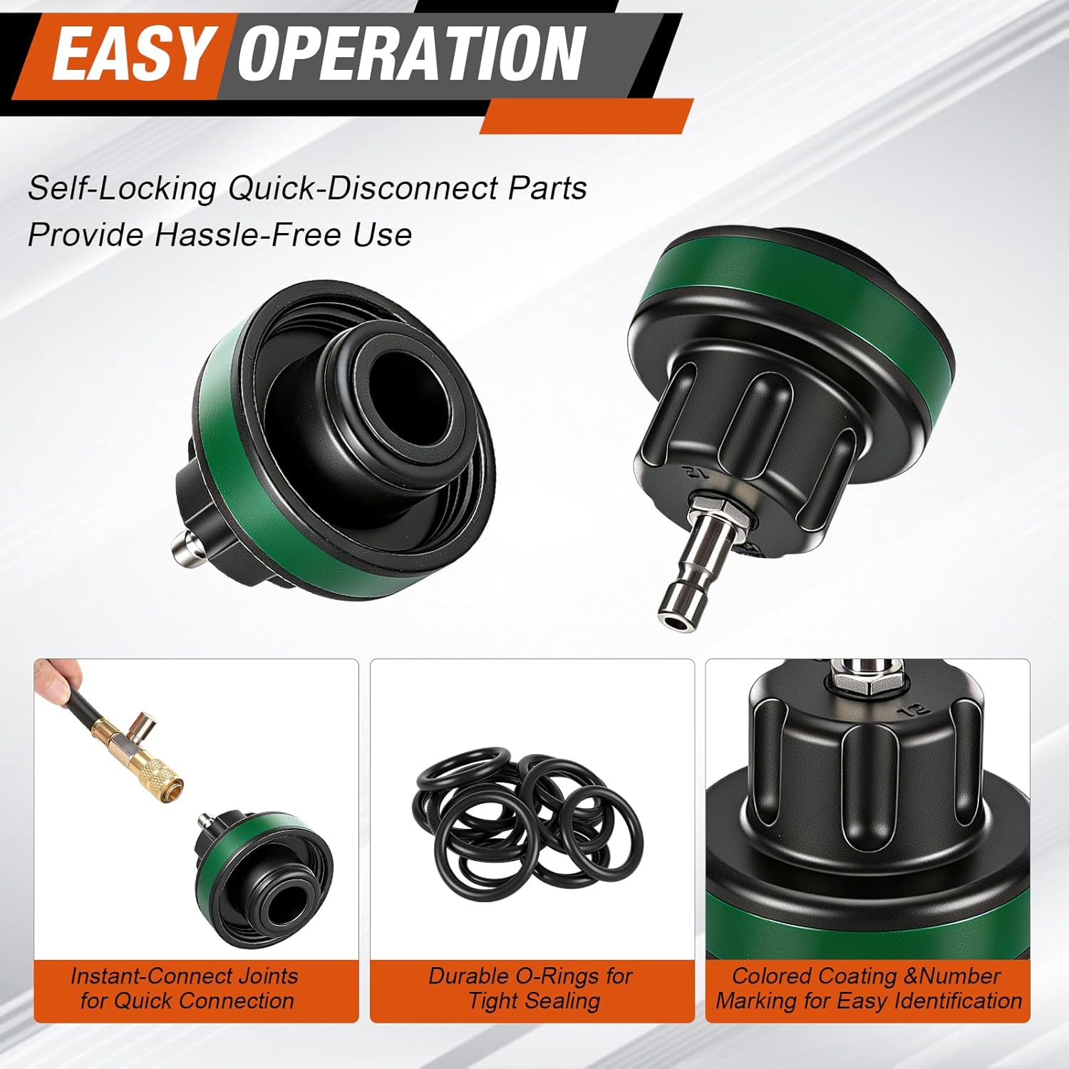 Coolant Pressure Tester Kit, 31PCS Master Coolant Vacuum Refill Kit with 23 Radiator Adapters for Automotive Cooling System Vacuum Leak Tester & Radiator Pressure Tester Kit with Refill Tool