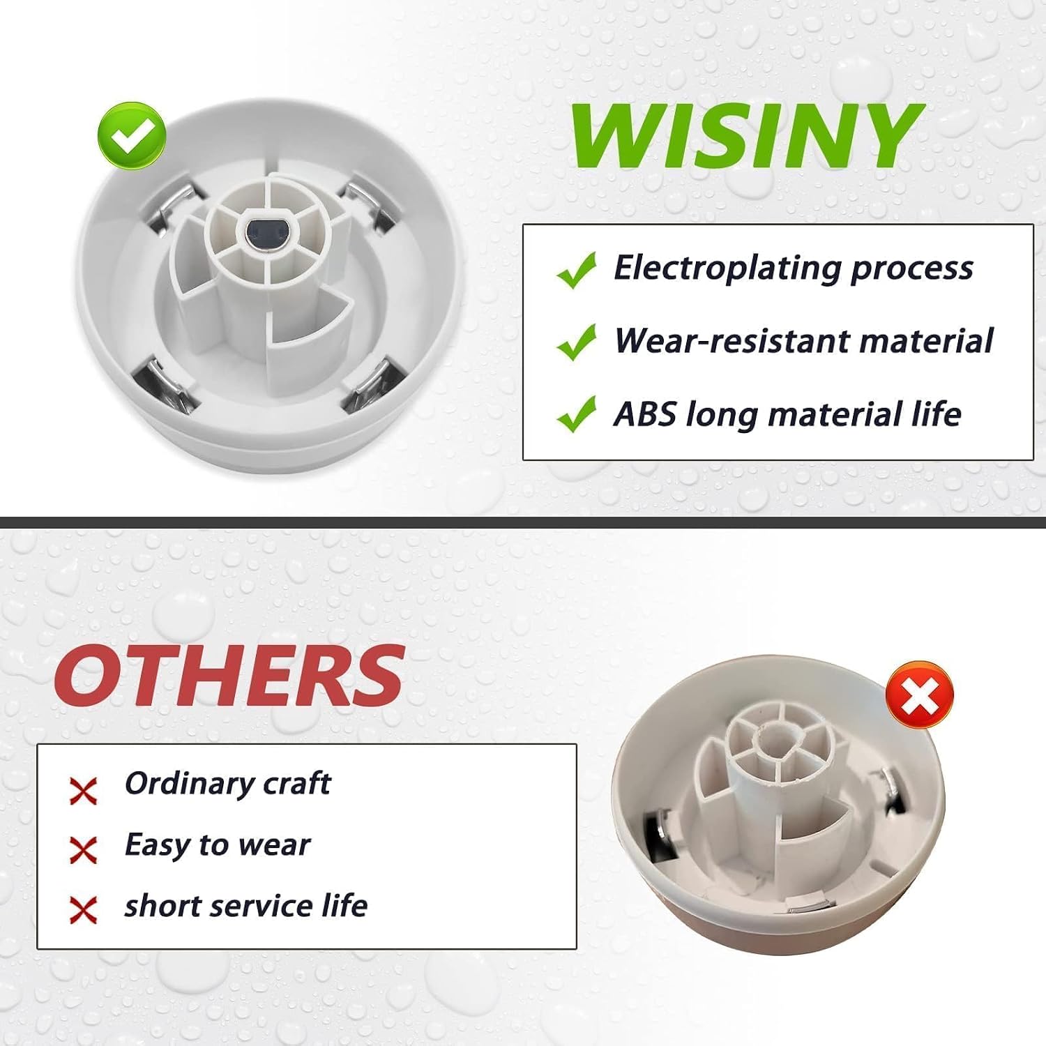 WISINY We01x24552 Dryer Timer Knob for GE Dryer Knob GTD33EASK0WW GTD42EASJ2WW GTD45EASJ2WS GTD42EASJ0WW GTD42GASJ2WW