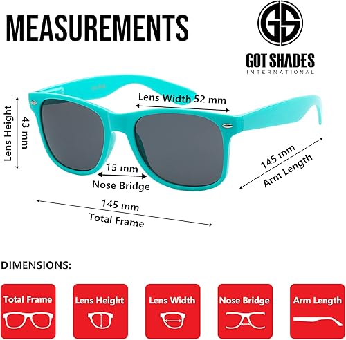 Miniatura 6 de Gafas de sol 100% UV retro unisex a granel a granel de los 80 para adultos - paquete de 10 - con bisagras flexibles