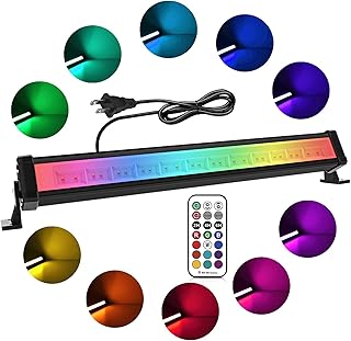 MEIKEE RGB投光器 LED 雰囲気 42W 水槽ライト フラッド ライト 屋外 カラーライト 調光調節 イルミネーション 舞台照明 ウォールランプ 防水 防塵 クリスマス ウェディング バー ホテル ラウンジ クラブ用の装飾照明 ワークライト 照明 ワークライト 店舗 駐車場 イベント 看板照明 樹木 天井 白・赤・橙・黄・緑・青・藍・紫など12色 リモコン付き