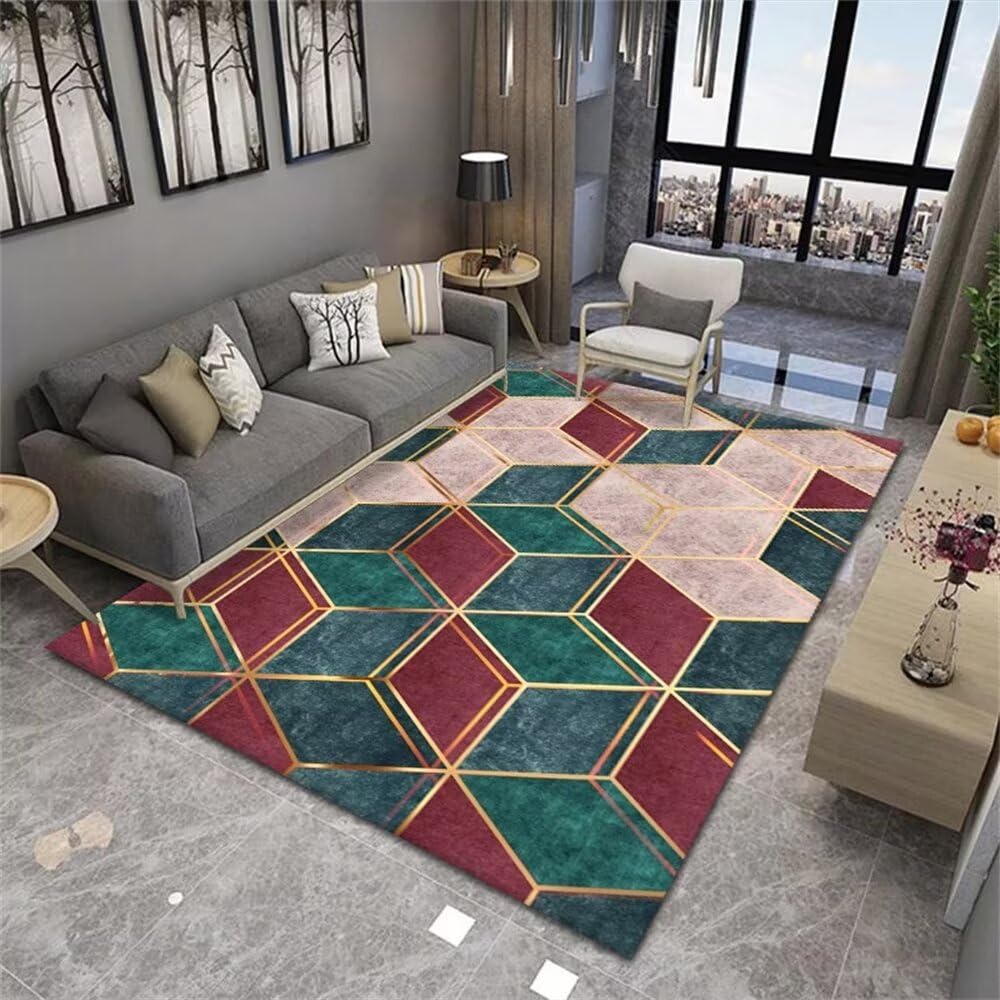 Tapis de salon lavable en machine pour protéger le sol des jeux dans la chambre fille