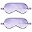 2Pack Silk Sleep Mask,IEKEODI Eye Mask for Sleeping,Elastic Blackout Eye Mask & Blindfold for Full Night\'s Sleep,Travel and Nap(Purple)