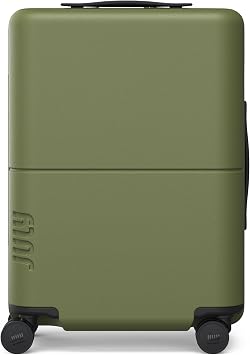 Carry On Essential Suitcase, Airline Approved, 20", Moss | Carry On Luggage for Men & Women, Airline Approved, TSA Lock, Spinner Wheels, Polycarbonate Shell