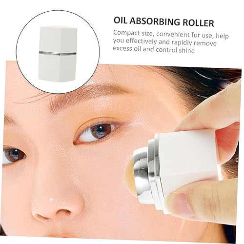 Miniatura 4 de FRCOLOR Rodillo volcánico absorbente de aceite, herramienta reutilizable para el cuidado de la piel facial para el control portátil de masaje de