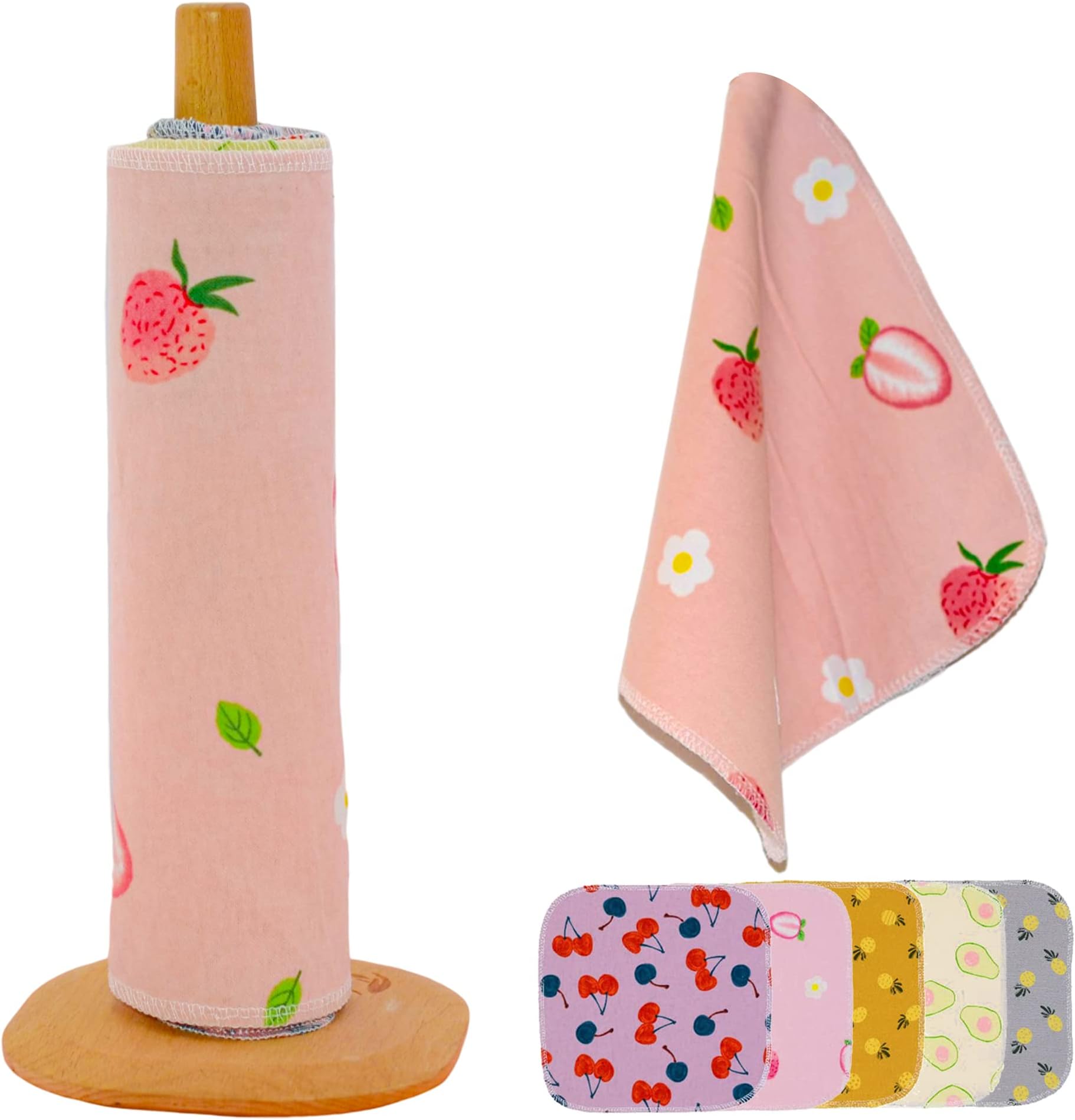 Minasuki Paperless Reusable Paper Towels Washable Cloth Paper Towels