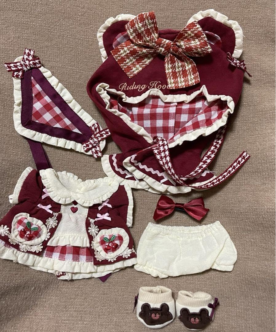 Amazon.co.jp: ぬいぐるみ服20cm 着せ替え ぬい服 ぬい活 赤ずきん