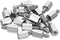 Vista 19 de PATIKIL M2x9mm+0.157 in Macho-Hembra Hex Standoff, paquete de 20 tornillos de acero inoxidable para placas base, cajas de computadora, placas