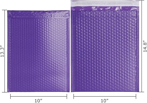 Miniatura 9 de Sobres de burbujas de polietileno de 10 x 13 pulgadas, sobres acolchados de burbujas, impermeables, autosellados, con fuerte autoadherencia, paquete