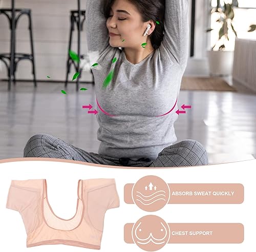 Miniatura 9 de Ropa interior transpirable que absorbe el sudor, chaleco transpirable para el sudor, chaleco de sudor para las axilas, chaleco lavable, ropa