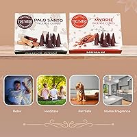 Vista 289 de TRUMIRI Incense Cones - Combo Pack of 20 Cone Incense - 10 Nag Champa + 10 Palo Santo - Insence Cones - Incense Cones Scented - Cone Incense Scents