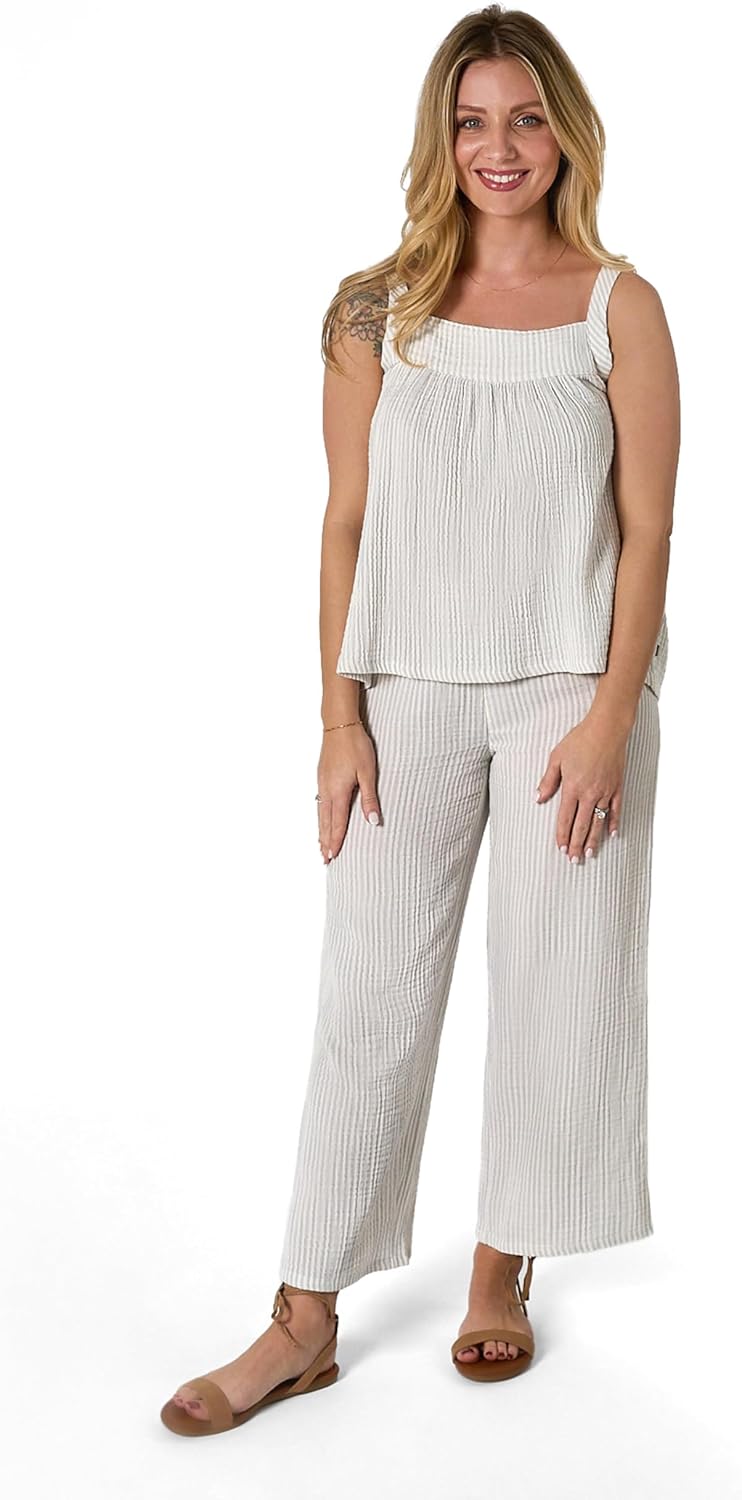 Modern Moments by Gerber Baby Girls' Mommy + Me 2-piece Cropped Pant Set