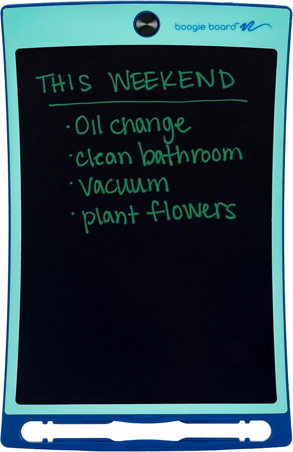 Boogie Board Jot Reusable Writing Tablet for Adults, 8.5 Digital Notebook with Instant Erase, Digital Notepad with Magnets, Note Taking Tablet for Work or School, Bahama Blue