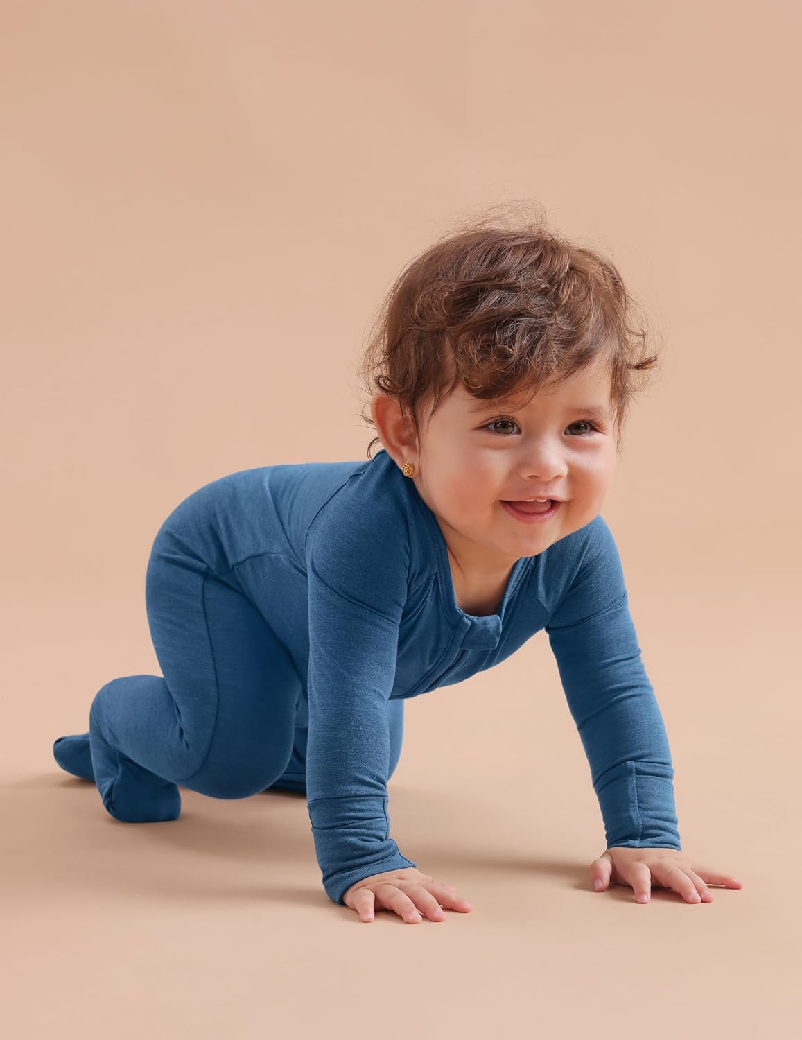 Bamboo Viscose Baby Footies with Mitten, Footed/Footless Romper Jumpsuit, Toddler Soft Color One-Piece Outfits